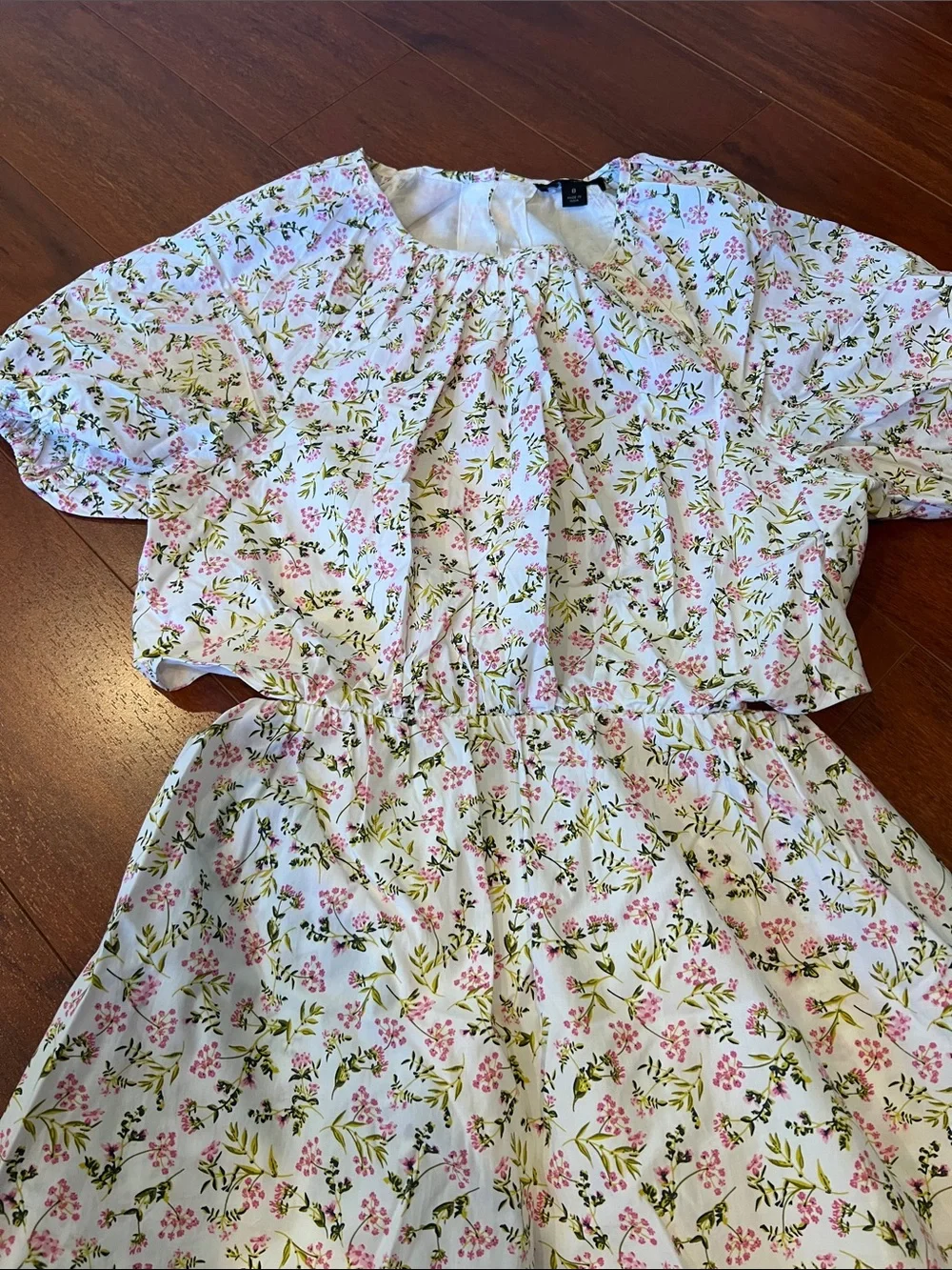 J. Crew Floral Cutout Midi Dress